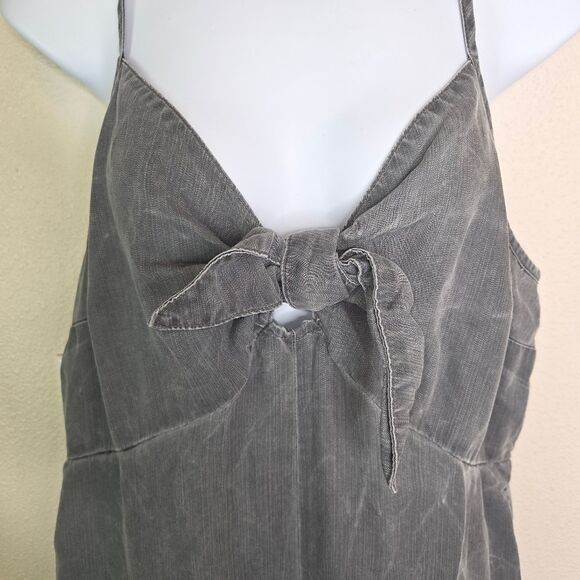 Old Navy Tie Front Smocked Back Tencel Lyocell Wide-Leg Jumpsuit Size XL. - Picture 4 of 10